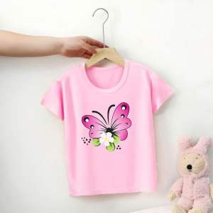Kaos anak perempuan usia 2-10thn atasan lengan pendek anak cewek