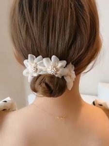 Jepitan Gulung Rambut Sanggul Putar Bunga Wanita Elegan High Quality Original Import