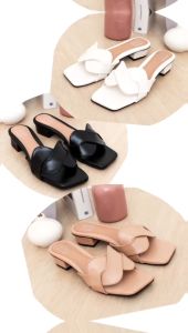 QUINCE Forra sandal wanita heels 3cm