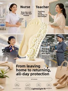 JVBV | Soft Comfortable Womens Arch Support Insoles