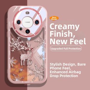 LZ | Translucent Snow Deer Design Drop-proof Phone Case