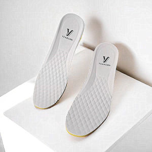 Miếng Lót Giày Thể Thao Bằng Da Thật Dày Thoáng Khí Thấm Mồ Hôi Chống Mùi Cỡ Lớn Màu Đen Dành Cho Nam Và Nữ Phụ Kiện Giày Dép