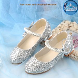 MENGBEIHUAN | Crystal Sparkling School Style Princess Shoe