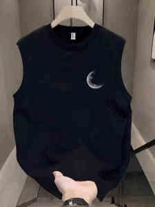 Áo Ba Lỗ Không Tay Cotton Phong Cách Mỹ Rộng Rãi Mùa Hè Cho Nam Cổ Tròn Tay Ngắn Thường Ngày Thoáng Khí Thoải Mái