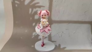 Bandai | 18CM Puella Magi Madoka Magica Aniem Figure Kaname Madoka Magic Girl PVC Anime Action Figures Model Anime Cartoon Model Toy Gif