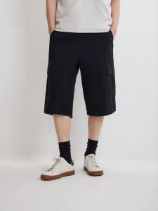 Jack Jones | Summer Loose Wide Leg Cargo Shorts Black