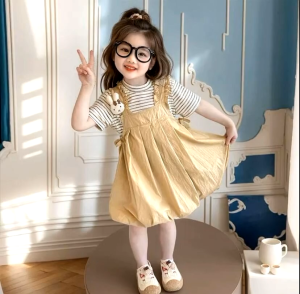 Dreas Anak Perempuan Lengan Pendek Usia 1-4 Tahun Dreas Premium Import Baju Wanita