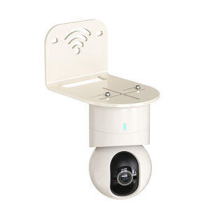 Indoor Outdoor Camera Router Stand No Drilling Wall Mounted Storage Shelf Adjustable Height Simple Style Carbon Steel Shelf