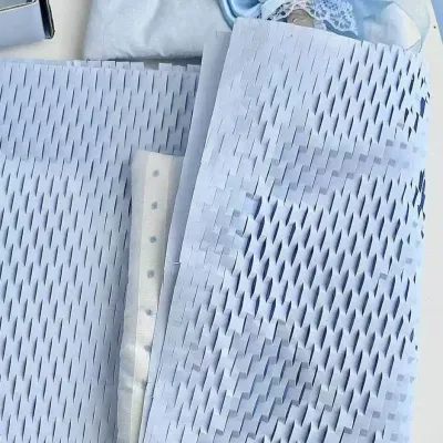 [5-pc] Baby blue honey comb paper | gift wrap | wrapping paper