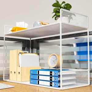 Multipurpose Small Multilevel Desktop Bookshelf