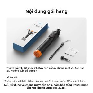 Gậy Tự Sướng Chân Máy Ảnh Và Thanh Nổi 3 Trong 1 TELESIN Chống Nước Điều Khiển Từ Xa Dưới Nước Dành Cho GoPro Hero 9 10 11 12 13 Max