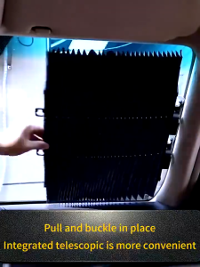 AUTOFun Car Windshield Sunshade Foldable Ultraviolet Protective Sunshade Automatic Retractable