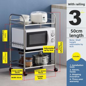 Stainless Steel Kitchen Storage Rack multi-functional