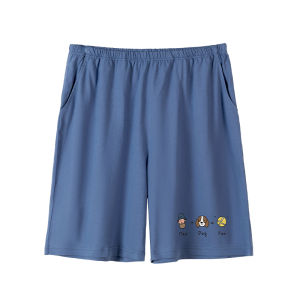 Coco Smart | Summer Cotton Shorts For Teenage Boys Student Home Clothes Large Crotch Pants Sport Style Printed Casual Home Scene