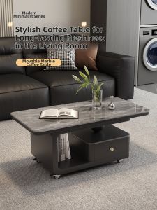 YIYOU | Modern Luxurious Coffee Table Square Ceramic