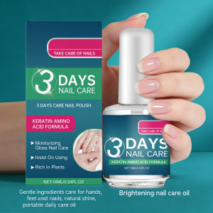 3 Days Nail Care Polish for Hand and Feet Nail Keratin Amino Acids Nail Care Natural Improve Nail Yellowing Thickening Nail Care