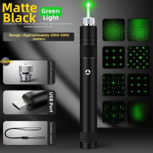 NUOXUNDE | Rechargeable High Power Green Laser Pointer Long Range Starpoint Function for Outdoor Camping Hiking Flashlight Durable Tactical Laser Pen