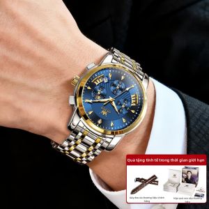 OUPINKE | Đồng Hồ Đa Chức Năng Cơ Quartz Nam
