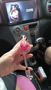 [In stock]with diamonds 3 In 1 Fast Charging Cable Fast Charging Car Cable for Women compatible with Android and Iphone
