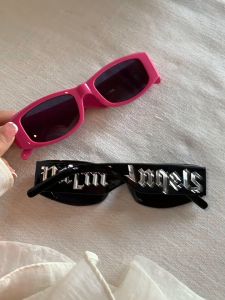 Hello-Sunglasses Fashion Big Frame Hip Hop Sunglasses for Womens Monogram Print UV400 Protection Western Street Style shades for Ladies Beach Drive W836