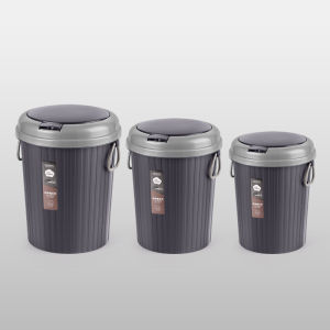 Modern Trash Can Household Kitchen Living Room Bedroom Bathroom Toilet with Lid Large Capacity Creative and Slightly Luxury Merchants