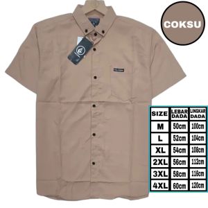 Kemeja Pria Polos Slimfit Sage Green Lengan Pendek Distro Premium Bahan Adem dan Nyaman