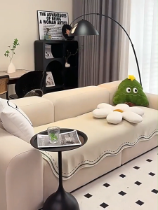 ขอบแฟนซีผ้าคลุมโซฟา การ์ตูนDachshund ผ้าไหมน้ำแข็ง กันฝุ่น ป้องกันรอยขีดข่วนแมว เหมาะกับฤดูร้อน