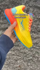 Sepatu Hoka Mach 6 Model Baru Sepatu Senam Aerobik Zumba Berpori Sneakers Wanita Putih Ringan Dan Nyaman Dipakai Sepatu Olahraga Cewek Lari Jogging