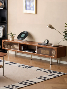 Weisha  |Vintage Bauhaus Solid Wood TV Storage Cabinet