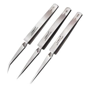 LOMOT | High Precision Reverse Locking Stainless Steel Tweezers