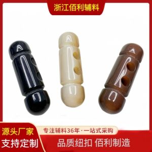 Fashionable Resin Fur Coat Button Olive Decorative Button Windbreaker Jacket Outerwear Sweater Stylish Accessory Patterned Texture