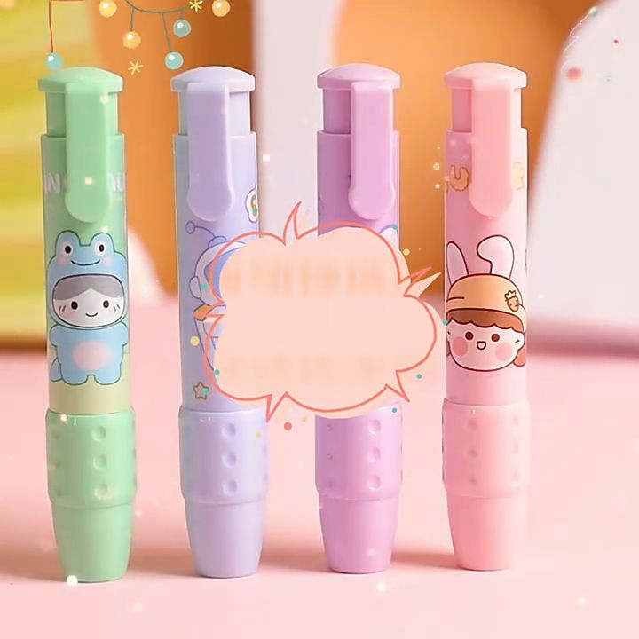 Bút Tẩy Dạng Nhấn Họa Tiết Hoạt Hình Dễ Thương, Đồ Dùng Học Tập, Dụng ...