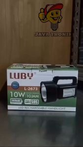 Senter Tangan Luby L-2673 LED 10W 12LED SMD Rechargeable original