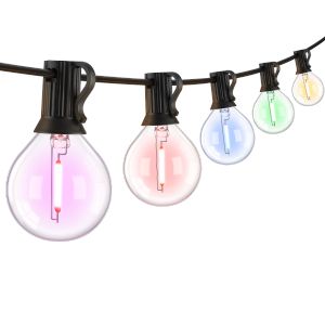 7.6 10 15 20 Meter E12 Color  LED Plastic Light Bulbs Waterproof Wedding KTV Bar Christmas 1W 220V LED String Light Bubble Party Fairy Tale Light Outdoor Wedding KTV Bar Christmas Home Shatterproof Decorative Light