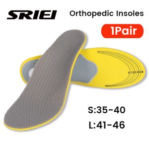 SRIEI 1Pair Orthotic Gel Insoles Orthopedic Flat Foot Sole Pad For Shoes Insert Arch Support Pad for Men Women