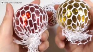 Flash Glowing Mesh Grape Ball: An Anti-Stress Relief & Autism Squeeze Toy