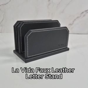 [SG Stock] La Vida Faux Leather Letter Stand | Paper Organiser | Desktop Organiser