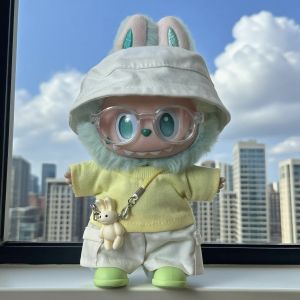 Adorable Labubu Doll Clothes Set Compatible with First Third Generation 17cm Vinyl Plush Soft Cute Costume Kit