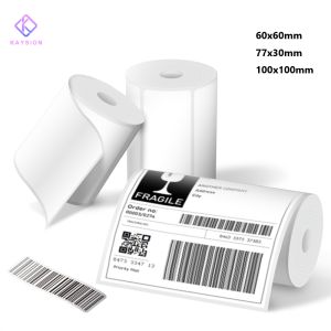 Thermal Label Paper Available in Various Sizes 100x100mm for Express Shipping Labels Barcode Printing Stickers Price Tags