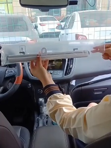 CHOMA ม่าน ม่านบังแดดที่บังแดด ม่านบังแดดแบบพับอัตโนมัติ ที่บังแดดกระจกหน้ารถยนต์ สะท้อนแสงแดดกัน UV