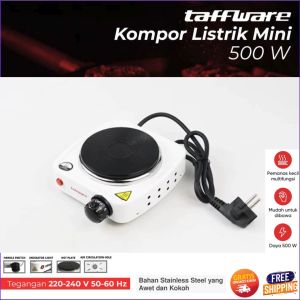COD Taffware Kompor Listrik Mini Hot Plate Cooking 500W - DLD-101B / Kompor Listrik Hemat Energi 500 W / Kompor Pemanas Listrik / Kompor Listrik Berkualitas Bahan Stainless Steel / Kompor Listrik 1 Tungku