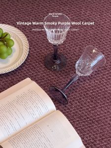 BULULOM | Luxurious Purple No-Wash Wipeable Living Room Bedroom Carpet Mat