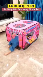 Lều đồ chơi cỡ lớn gấp gọn cho bé chơi trong nhà và ngoài sân vườn lều đồ chơi cho bé trai và bé gái