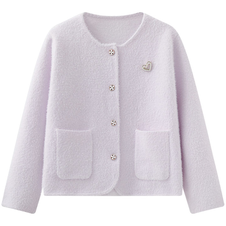 MUTU | Áo Khoác Sweater Màu Tím Nhạt Dành Cho Phụ Nữ | Lazada.vn