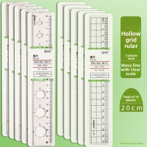 JIELI | Transparent Plastic Multifunctional Ruler