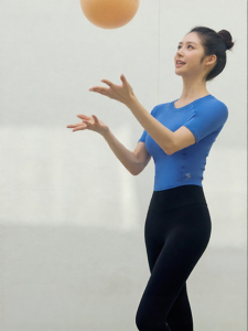 Korean Import Basic T-Shirt For Yoga Fitness Dance Sports