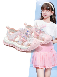 Barbie | Elsa Princess Head-covered Summer Sandals for Girls