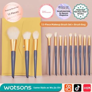 MONLEYTA | Cangzhou Portable Makeup Brush Set Highlight Foundation Beauty Enhancing Eyeshadow Blush Concealer Powder Compact Full Kit Genuine