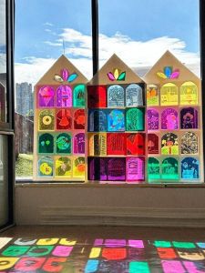 KT Board Glass Paper Ring Creative Art Material Handmade Teaching Aids for Children Recognition Colorful DIY Craft Supplies