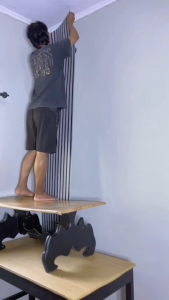 [120x280cm] Dewdecor Wallpaper Dinding Vinyl Marble Roll Jumbo PET 2.5mm Tanpa Sambungan Anti Air & Minyak Stiker Dekorasi Dapur Kamar Mandi Ruang Tamu Mewah